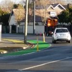 Flashback Friday – Return to Chch: Cycle lane separators on curves